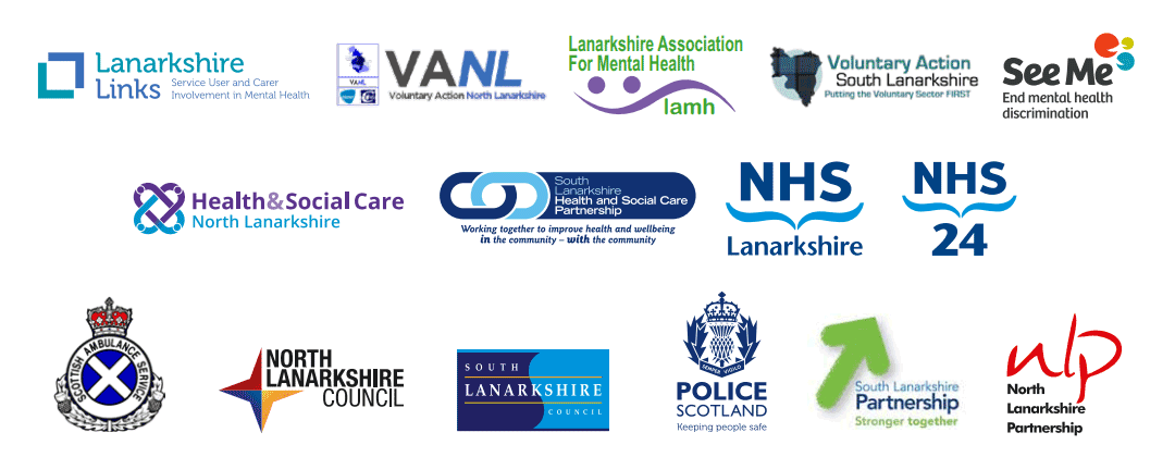 Mental Health Wellbeing Strategy logos