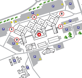 University Hospital Mairmyres Site Map
