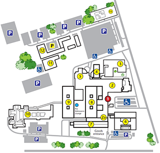 University Hospital Monklands Site Map