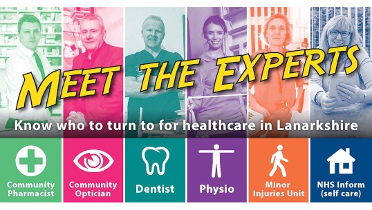 Meet the Experts - know who to turn to for healthcare in Lanarkshire