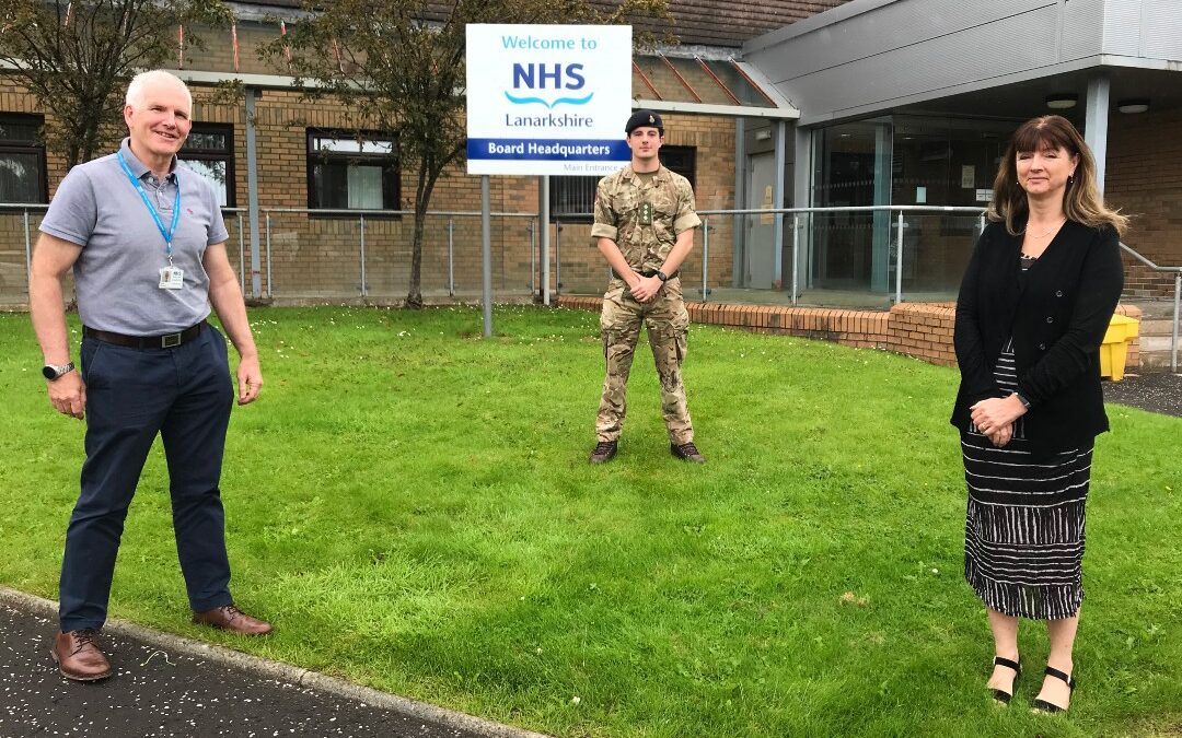 NHS Lanarkshire salutes Army’s coronavirus support