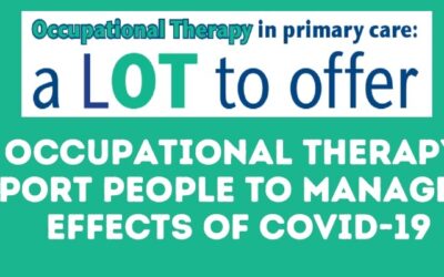 Primary care occupational therapists have a lot to offer