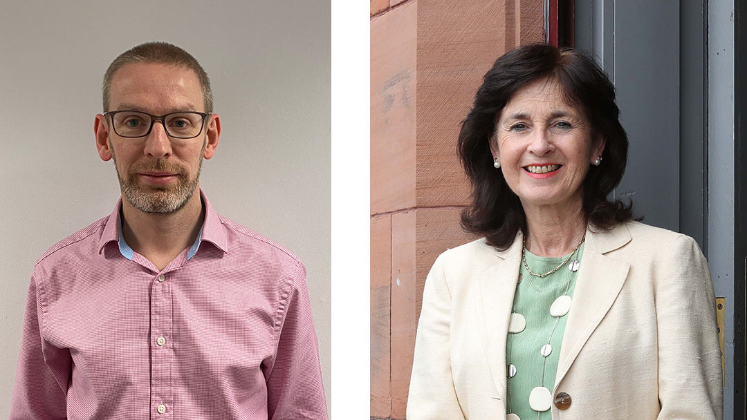 Ross McGuffie, chief officer, Health & Social Care North Lanarkshire (HSCNL) and Val de Souza, chief officer, South Lanarkshire Health & Social Care Partnership (SLHSCP)