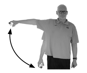 3.) Arm raises to the side -