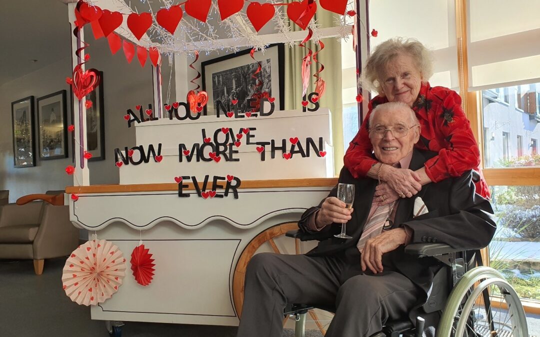Love endures as platinum jubilee care home couple celebrate Valentine’s day