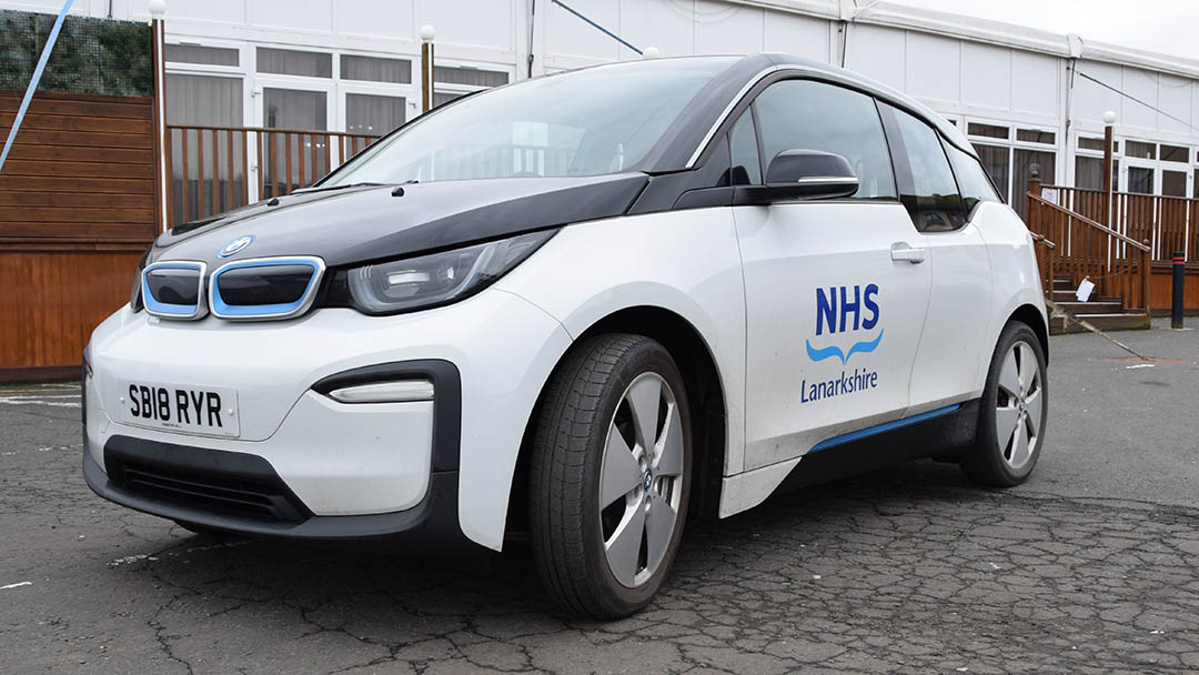 Image of NHS Lanarkshire electric fleet car