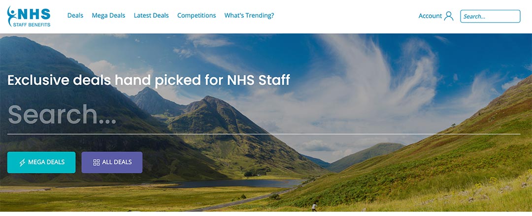 Staff Benefits website image
