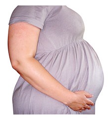 a pregnant woman