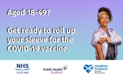 NHS Lanarkshire asks 18 to 49 year olds to ‘Roll up your sleeves’ for the COVID-19 vaccination