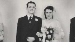 Wedding photo of David and Margaret Hunter