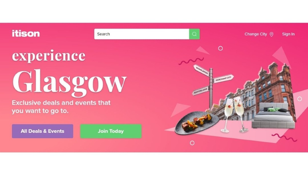 Image of Itison web home page