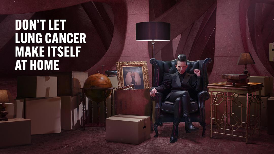 Campaign image - don't let lung cancer make itself at home