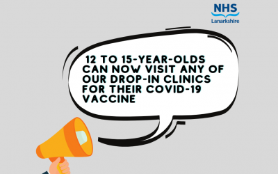 NHS Lanarkshire offers covid-19 vaccine to 12 to 15-year-olds