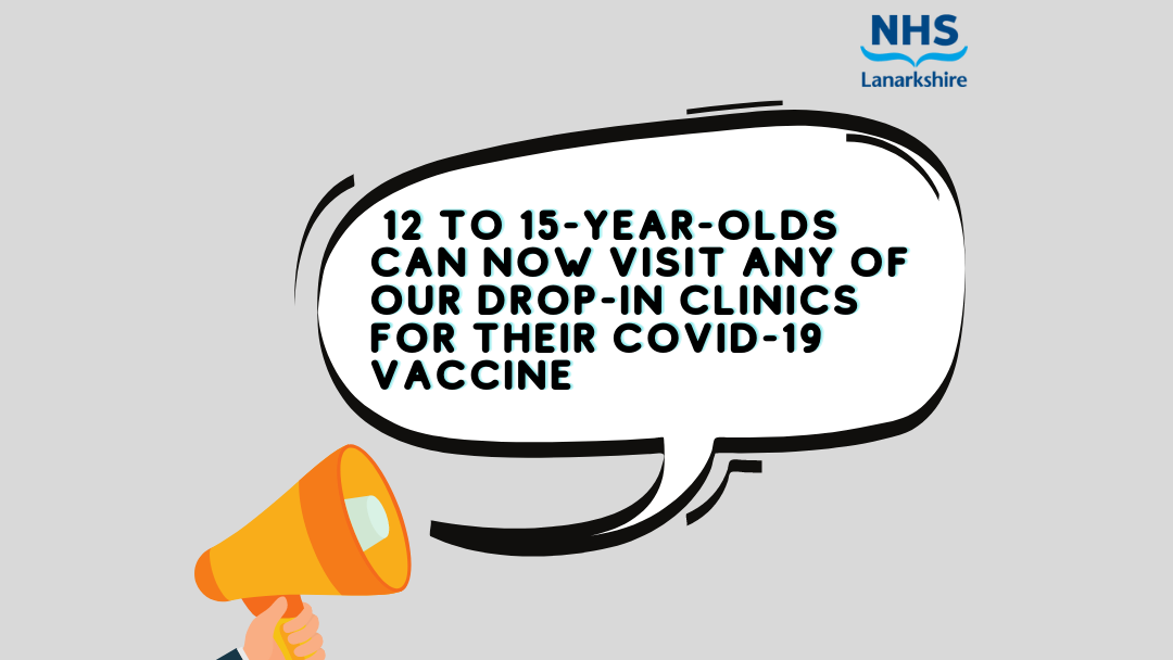 NHS Lanarkshire offers covid-19 vaccine to 12 to 15-year-olds