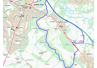 Map showing proposed pharmacy location in Ferniegair