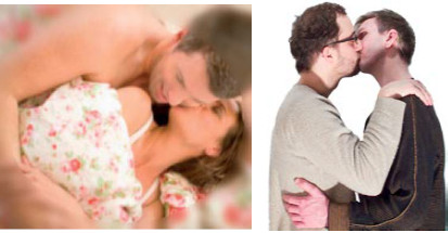 couples kissing