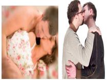 couples kissing