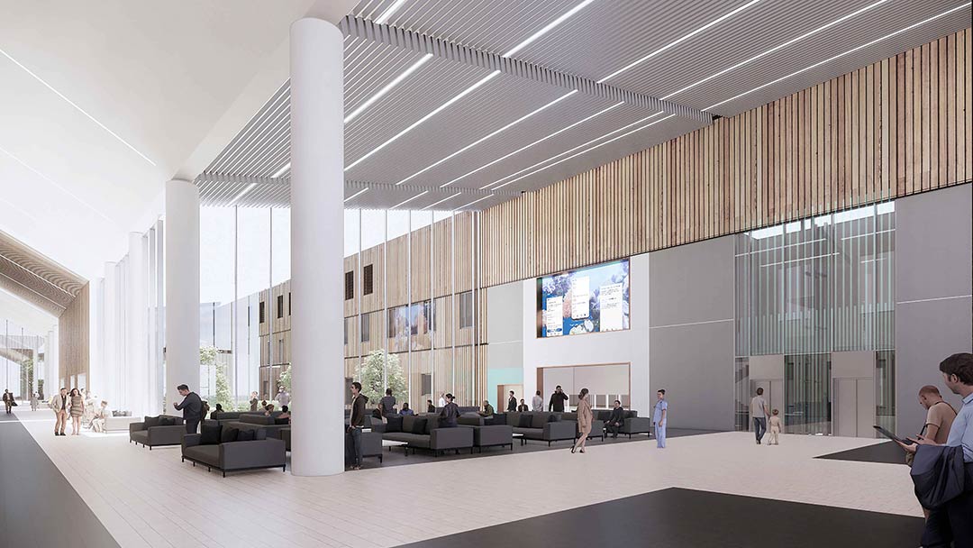 Proposed Monklands University Hospital - Main Entrance view