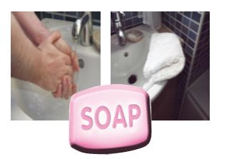 soap and a sink