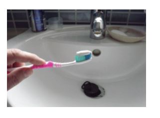 toothbrush and toothpaste