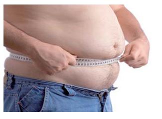 a person measuring their tummy