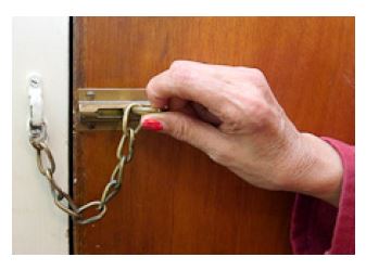 lock on a door