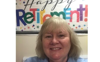 Sexual health colleagues pay fond farewell to clinical support worker Elizabeth Bulloch