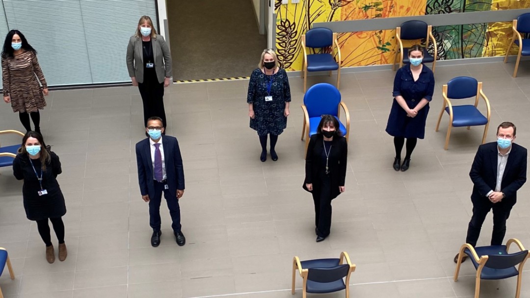 Professor Leitch filled with ‘hope for the future’ following a meeting with health and social care staff in South Lanarkshire