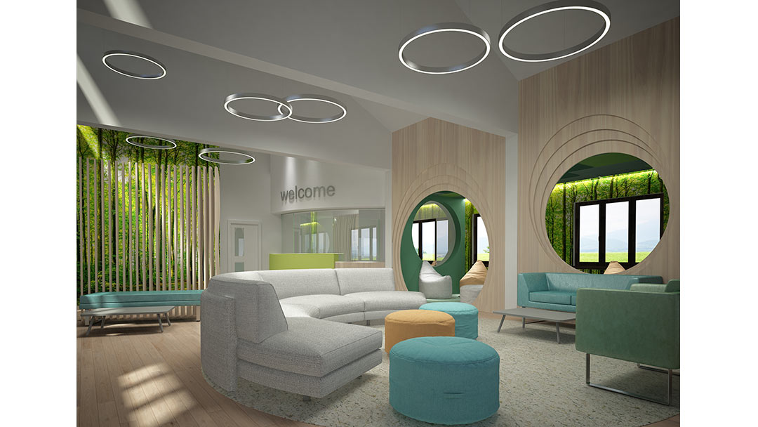 Artists impression of Udston reception.