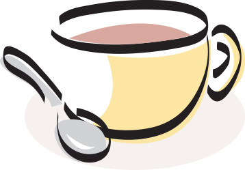 Coffee illustration of a cup of coffee or tea.