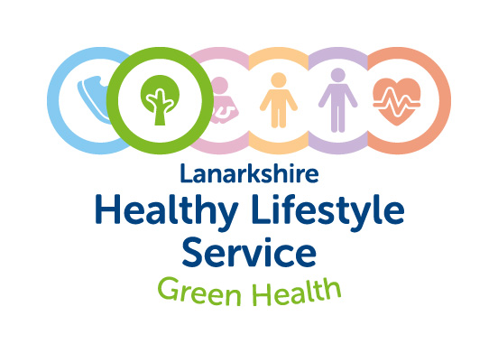 Lanarkshire weight management service - green health logo