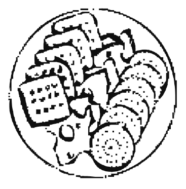 Illustration of a plate of biscuits.