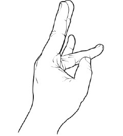 Step 4 of a series of thumb exercises