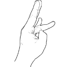 Step 3 of a series of thumb exercises