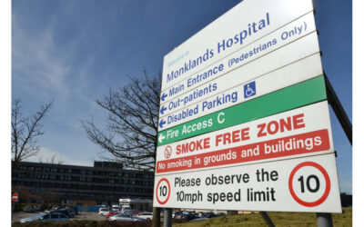 New legislation providing smoke-free perimeter outside NHS hospital buildings
