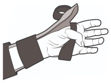 Diagram of exercises for flexor tendon injuries to the thumb