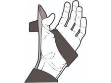 Diagram of exercises for flexor tendon injuries to the thumb