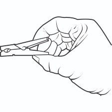 hand pinching a clothes peg as an exercise