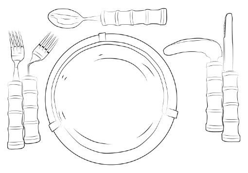 plate and cutlery