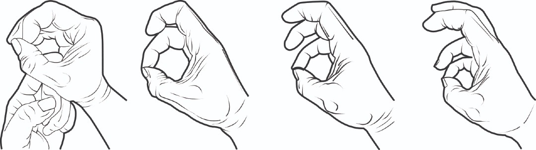 Stretching thumb exercise