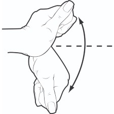 Wrist extension: up and down