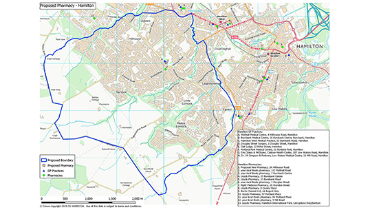 Wellhall Pharmacy Consultation Map