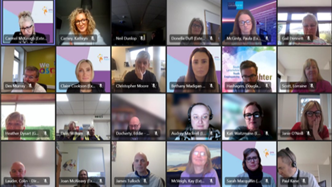 Screen grab of MS Teams Project Search event