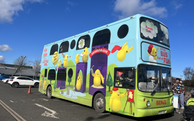 Beep Beep! Play Talk Read Bus stops at Lanarkshire