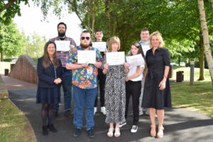 Photograph of Project Search students from University Hospital Hairmyres