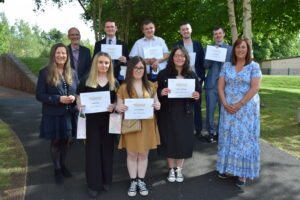 Photograph of Project Search graduates from University Hospital Monklands