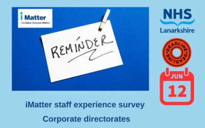 Deadline for corporate teams to complete iMatter