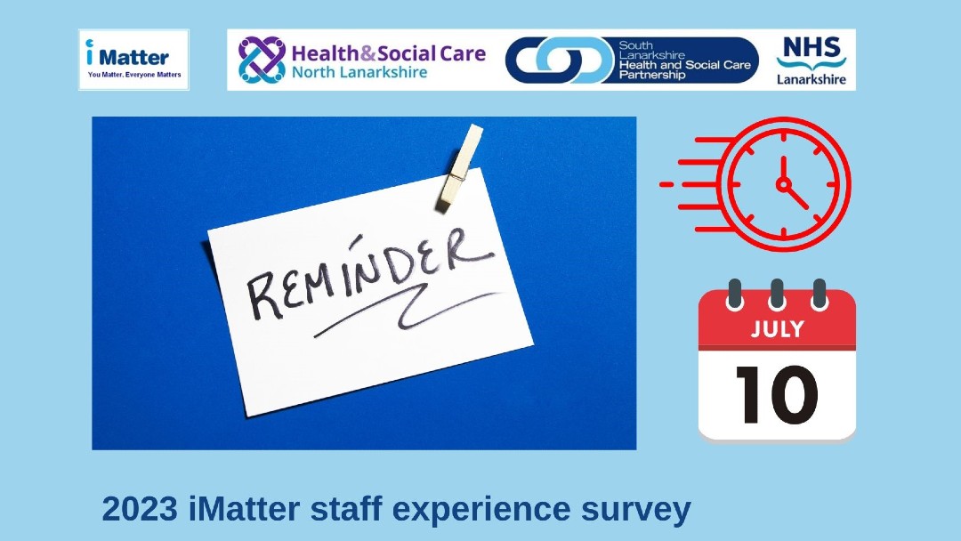 Deadline for staff in final cohort to complete iMatter