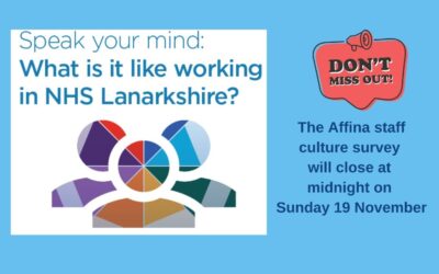 Deadline for staff to take part in culture survey