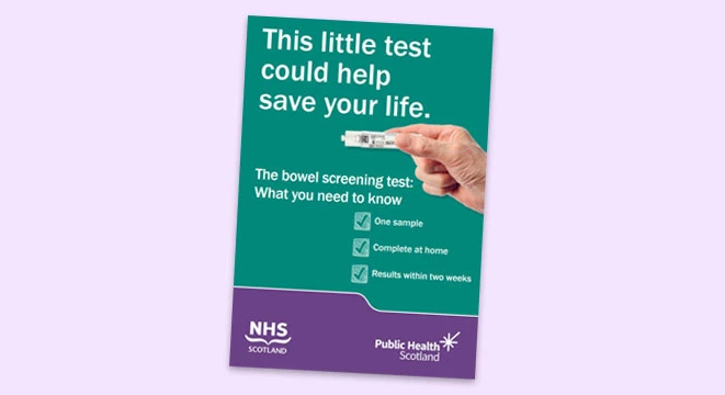 Image of a Bowel screening patient information leaflet